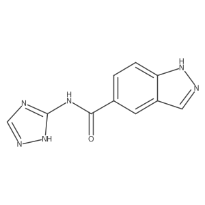 N-1H-1,2,4-Triazol-5-yl-1H-indazole-5-carboxamide Structure