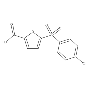 5-[(4-Chlorophenyl)sulfonyl]furan-2-carboxylic acid Structure