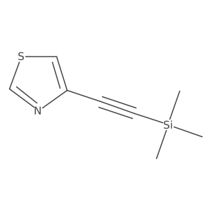 Trimethyl-[2-(1,3-thiazol-4-yl)ethynyl]silane Structure