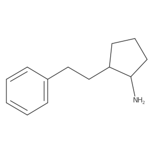 2-(2-Phenylethyl)cyclopentan-1-amine结构式