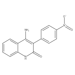 4-Amino-3-(4-nitrophenyl)-2(1H)-quinolinone Structure
