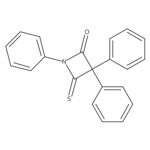 1,3,3-Triphenyl-4-thioxo-2-azetidinone结构式