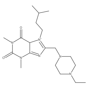 8-[(4-ethylpiperazin-1-yl)methyl]-1,3-dimethyl-7-(3-methylbutyl)-5H-purin-7-ium-2,6-dione Structure