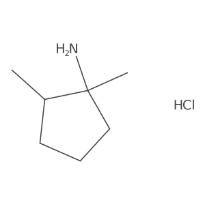 1,2-Dimethylcyclopentan-1-amine;hydrochloride Structure