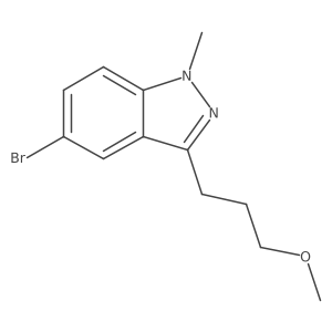 5-Bromo-3-(3-methoxypropyl)-1-methyl-1H-indazole结构式