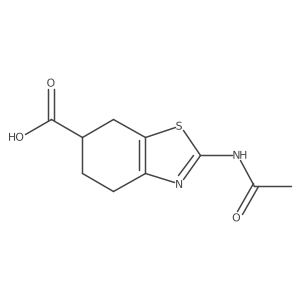 2-Acetylamino-4,5,6,7-tetrahydro-benzothiazole-6-carboxylic acid Structure