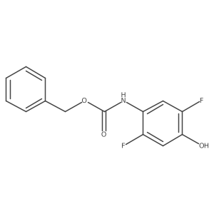 Benzyl (2,5-difluoro-4-hydroxyphenyl)carbamate结构式