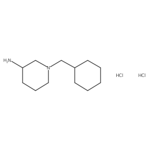 (3R)-1-(cyclohexylmethyl)-3-piperidinamine dihydrochloride结构式
