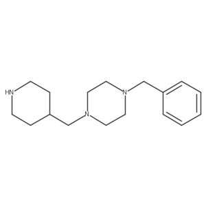 1-Benzyl-4-(piperidin-4-ylmethyl)piperazine结构式