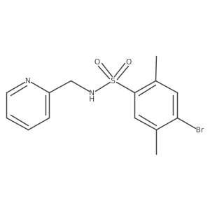 4-bromo-2,5-dimethyl-N-(2-pyridinylmethyl)benzenesulfonamide Structure