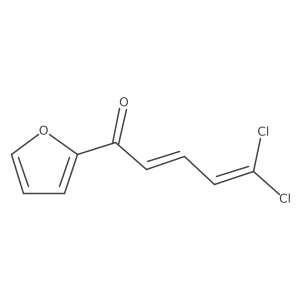 5,5-Dichloro-1-(2-furanyl)-2,4-pentadien-1-one结构式