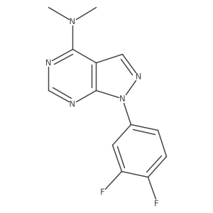 [1-(3,4-Difluorophenyl)pyrazolo[4,5-e]pyrimidin-4-yl]dimethylamine结构式