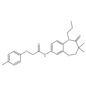 N-(3,3-dimethyl-4-oxo-5-propyl-2,3,4,5-tetrahydrobenzo[b][1,4]oxazepin-8-yl)-2-(p-tolyloxy)acetamide Structure