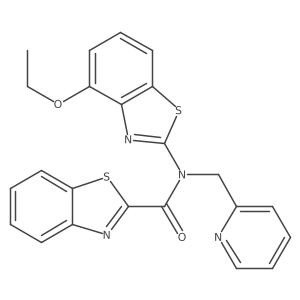 N-(4-ethoxybenzo[d]thiazol-2-yl)-N-(pyridin-2-ylmethyl)benzo[d]thiazole-2-carboxamide Structure