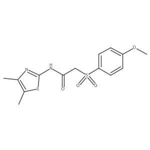 N-(4,5-dimethylthiazol-2-yl)-2-((4-methoxyphenyl)sulfonyl)acetamide Structure