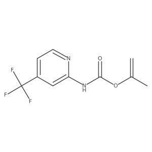 Isopropenyl [4-(trifluoromethyl)pyridin-2-yl]carbamate结构式