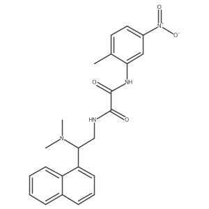 N1-(2-(dimethylamino)-2-(naphthalen-1-yl)ethyl)-N2-(2-methyl-5-nitrophenyl)oxalamide Structure