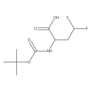 (2R)-2-(tert-Butoxycarbonylamino)-4,4-difluorobutanoic acid Structure