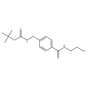 Tert-butyl 4-(2-hydroxyethylcarbamoyl)benzylcarbamate Structure