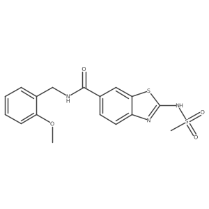 N-(2-methoxybenzyl)-2-[(methylsulfonyl)amino]-1,3-benzothiazole-6-carboxamide Structure