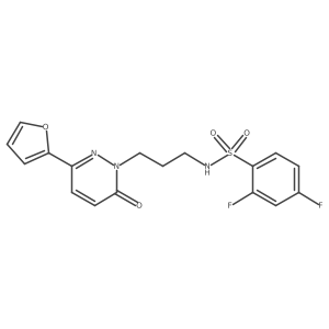 2,4-difluoro-N-(3-(3-(furan-2-yl)-6-oxopyridazin-1(6H)-yl)propyl)benzenesulfonamide Structure
