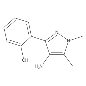 Phenol, 2-(4-amino-1,5-dimethyl-1H-pyrazol-3-yl)-结构式