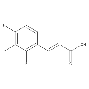 3-(2,4-Difluoro-3-methyl-phenyl)-acrylic acid结构式