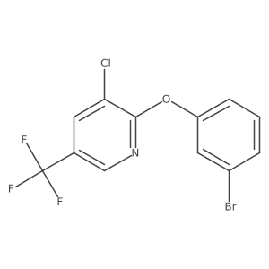 2-(3-Bromophenoxy)-3-chloro-5-(trifluoromethyl)pyridine结构式
