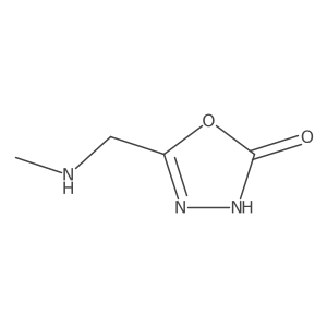 5-[(Methylamino)methyl]-2,3-dihydro-1,3,4-oxadiazol-2-one Structure