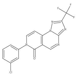 7-(3-chlorophenyl)-2-(trifluoromethyl)pyrido[3,4-e][1,2,4]triazolo[1,5-a]pyrimidin-6(7H)-one Structure