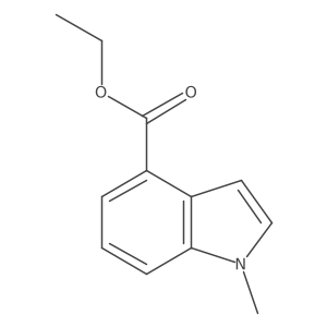 Ethyl 1-methyl-1H-indole-4-carboxylate Structure