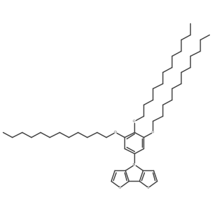 4-(3,4,5-Tris(dodecyloxy)phenyl)-4H-dithieno[3,2-b:2',3'-d]pyrrole结构式