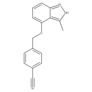 4-[[(3-Methyl-1H-indazol-4-yl)oxy]methyl]benzonitrile结构式