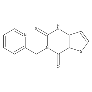 3-(pyridin-2-ylmethyl)-2-sulfanylidene-4a,7a-dihydro-1H-thieno[3,2-d]pyrimidin-4-one Structure