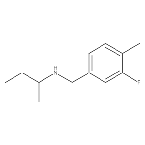 (Butan-2-yl)[(3-fluoro-4-methylphenyl)methyl]amine Structure
