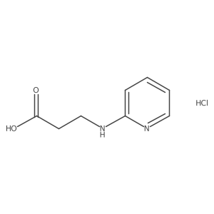 3-[(Pyridin-2-yl)amino]propanoic acid hydrochloride结构式