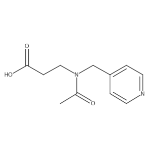 CC(=O)N(CCC(=O)O)Cc1ccncc1结构式