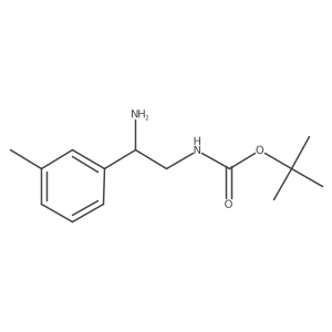 (2-Amino-2-m-tolylethyl)carbamic acid tert-butyl ester Structure