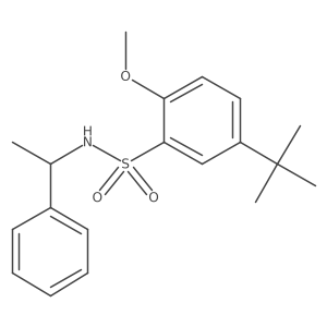 {[5-(Tert-butyl)-2-methoxyphenyl]sulfonyl}(phenylethyl)amine Structure
