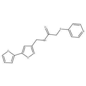 N-((5-(furan-2-yl)isoxazol-3-yl)methyl)-2-(pyridin-4-ylthio)acetamide Structure