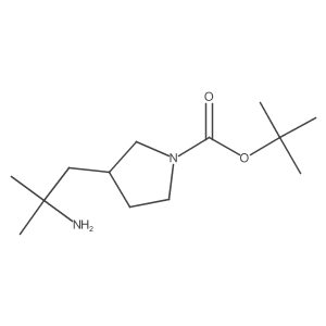 tert-Butyl 3-(2-amino-2-methylpropyl)pyrrolidine-1-carboxylate Structure