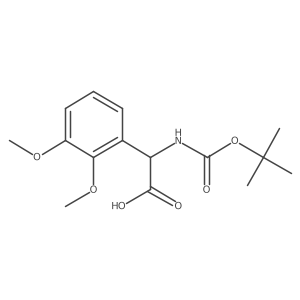 (2R)-2-(2,3-Dimethoxyphenyl)-2-[(tert-butoxy)carbonylamino]acetic acid Structure