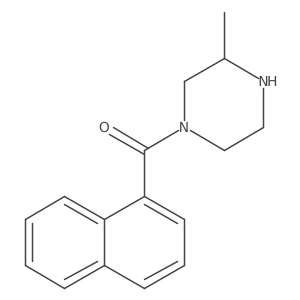 3-Methyl-1-(naphthalene-1-carbonyl)piperazine结构式