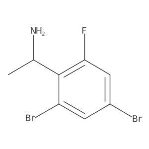 (I+/-S)-2,4-Dibromo-6-fluoro-I+/--methylbenzenemethanamine Structure