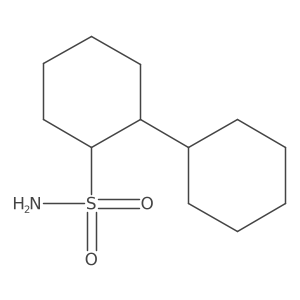 2-Cyclohexylcyclohexane-1-sulfonamide Structure