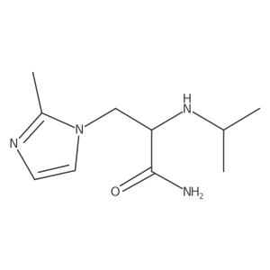 3-(2-methyl-1H-imidazol-1-yl)-2-[(propan-2-yl)amino]propanamide Structure