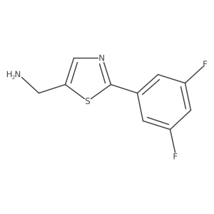 (2-(3,5-Difluorophenyl)thiazol-5-yl)methanamine Structure