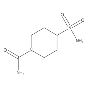 4-Sulfamoylpiperidine-1-carboxamide结构式