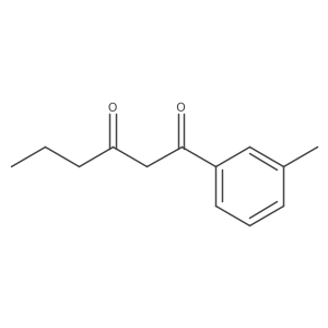 1-(3-Methylphenyl)hexane-1,3-dione结构式