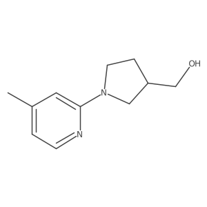 (1-(4-Methylpyridin-2-yl)pyrrolidin-3-yl)methanol Structure